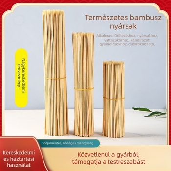 100 g keményítő-alapú kolbász bambusznyársakon, hosszúság 25–30 cm