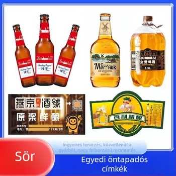 Sörösüveg címkék csomagoláshoz, záró matricák, ragasztópapírból készült címkék egyedi formában