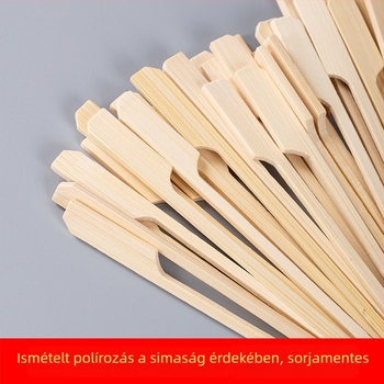 Oden nyársak, egyszer használatos bambusz nyársak fogantyúval, zacskóban