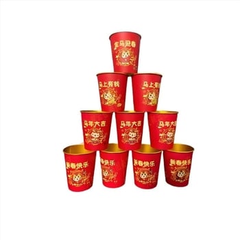 Egyszer használatos papírpoharak forró italokhoz vastag arany fóliával, 201–300 ml, 50 db, környezetbarát, szivárgásmentes