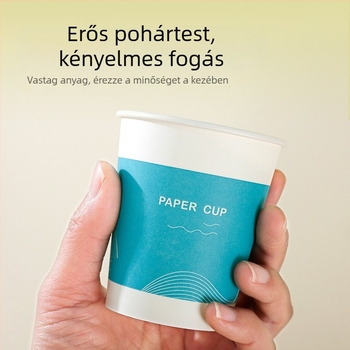Egyszer használatos papír poharak forró italokhoz, 201–300 ml, 100 db