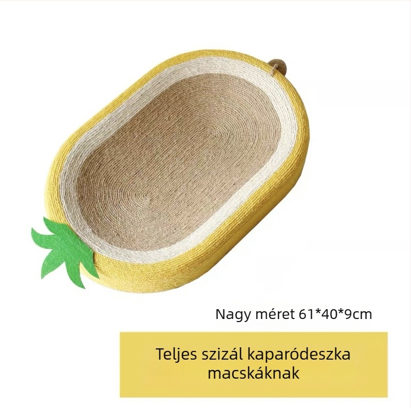 Ananász alakú macska karmoló tábla és fészek, teljes sizálból, kopásálló, szöszmentes