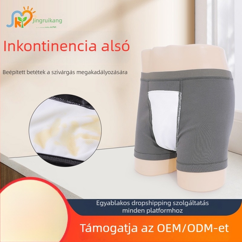 Férfiaknak szánt mosható boxer short enyhe inkontinencia esetén prosztatarák utáni műtét után