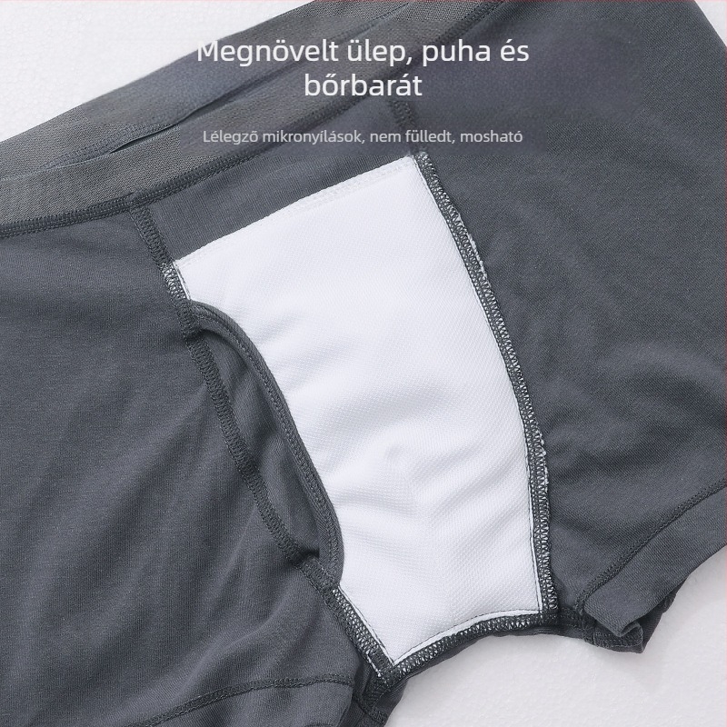 Férfiaknak szánt mosható boxer short enyhe inkontinencia esetén prosztatarák utáni műtét után