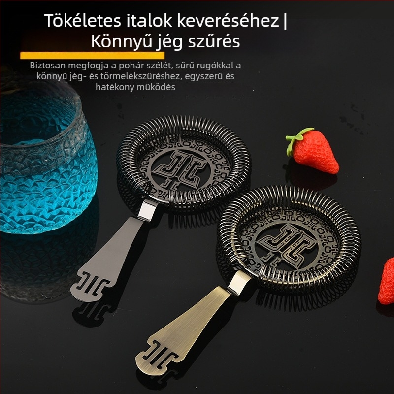 Antik mintázatú 304 rozsdamentes acél jégszűrő bárhoz