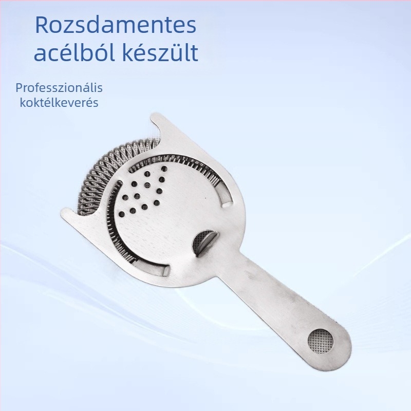 Rozsdamentes acél koktéljégszűrő