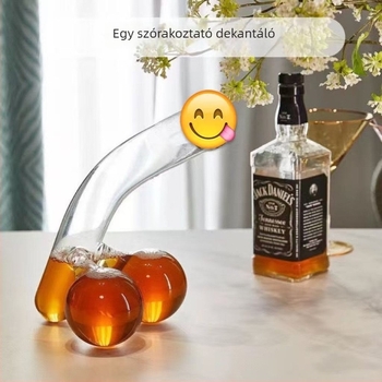 Tintin dekanter, szórakoztató whisky-flaska, madármotívumú borospohár, egyedi ajándék