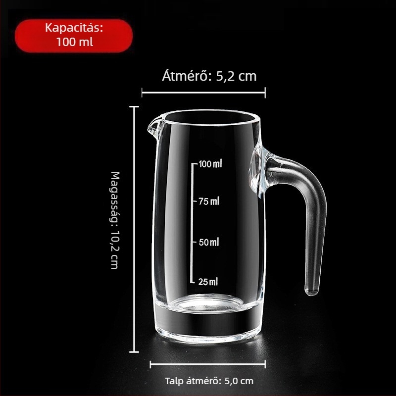 Ólommentes üvegből készült boros decanter gravírozott peremmel és beépített adagolóval, 100–150 ml