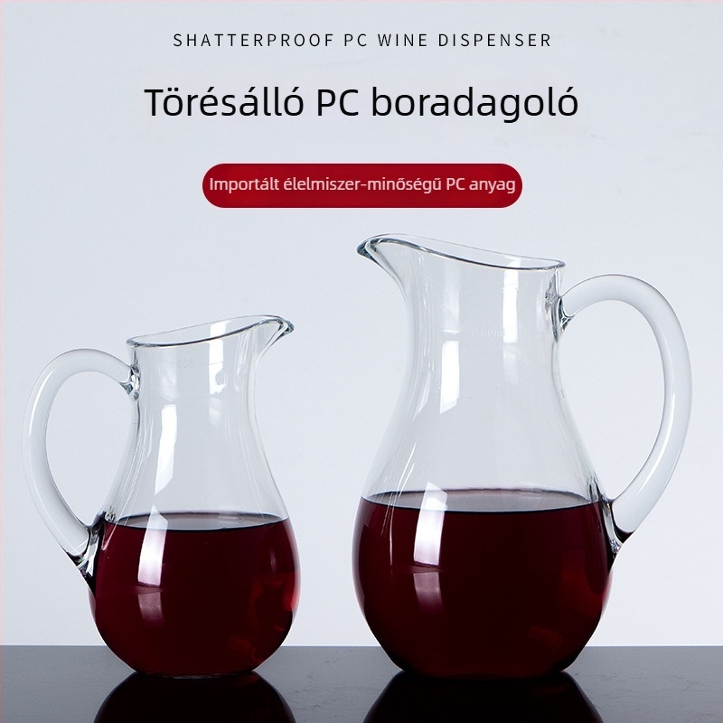 Bordekantáló ital szeparátorral, műanyag akril-PC anyagból, szálloda- és éttermi használatra, nagy kapacitású, otthoni felhasználásra