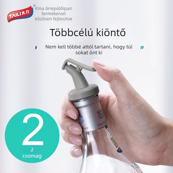Konyhai záródugó vörösbornak, kreatív borosüveg dugó, tölcsér, ecet és szójaszószhoz
