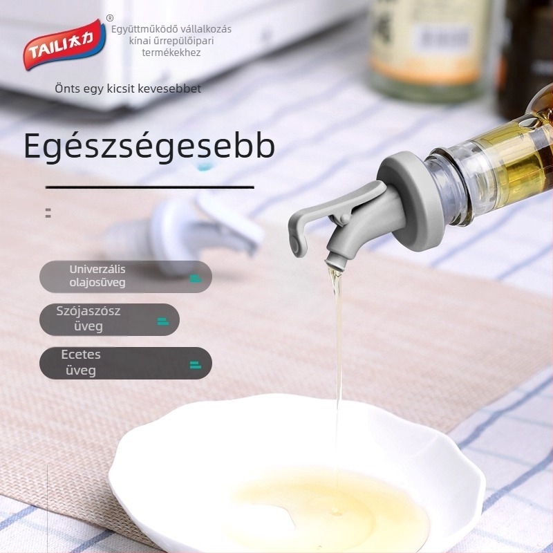 Konyhai záródugó vörösbornak, kreatív borosüveg dugó, tölcsér, ecet és szójaszószhoz