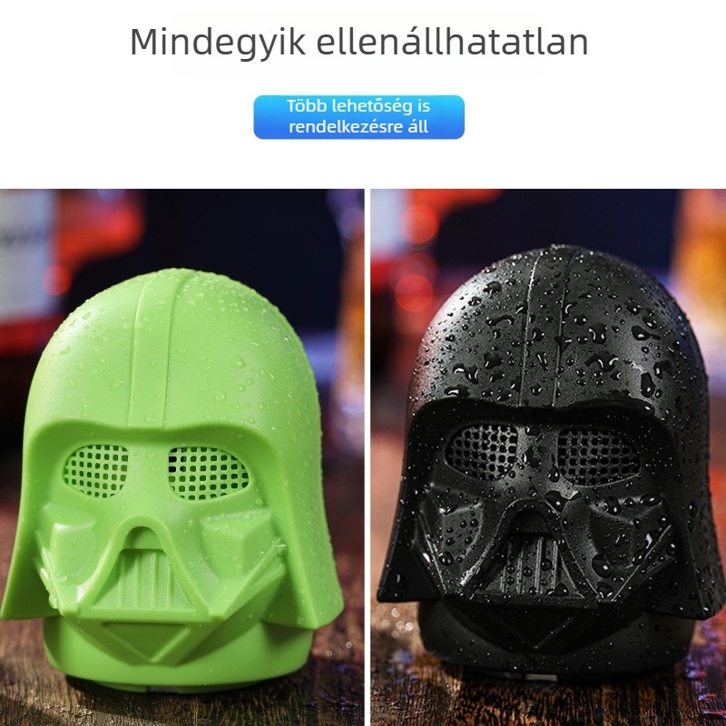 Automata nyomó típusú sörösüvegnyitó, Star Wars ihletésű Fekete Harcos dizájn, rozsdamentes acélból.