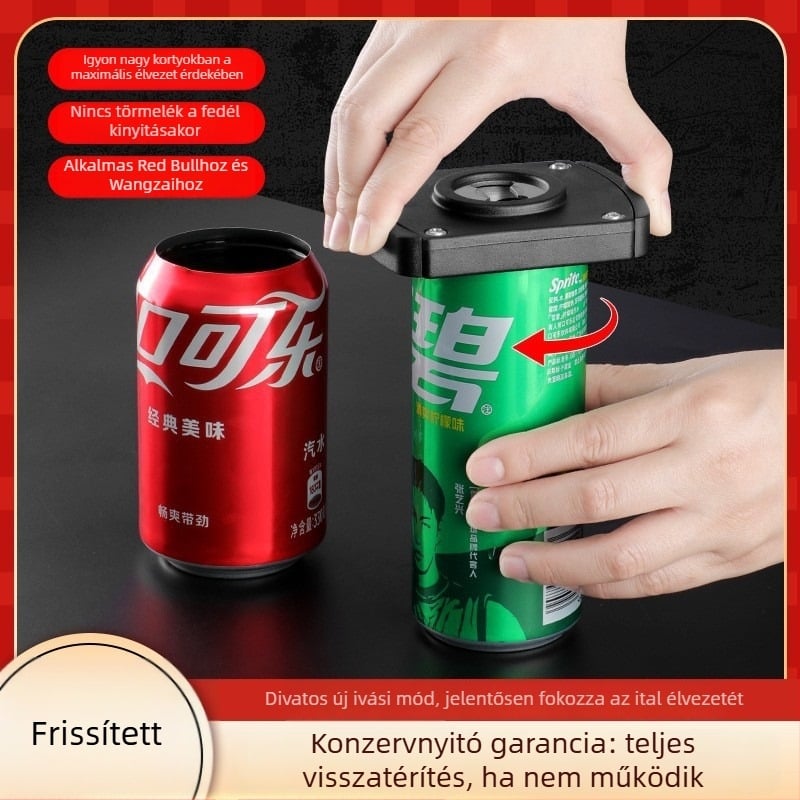 Hordozható multifunkcionális sör- és üvegnyitó – automatikus kupaknyitó, gyors nyitás, ABS műanyag