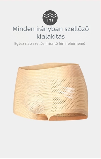 Férfiaknak szóló párnázott fenékemelő fehérnemű, légáteresztő