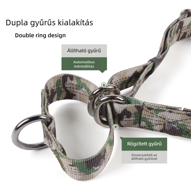 Haitu poliészter Martingale kutyanyakörv gravírozással, éjszakai fényvisszaverő és anti-lost védelem