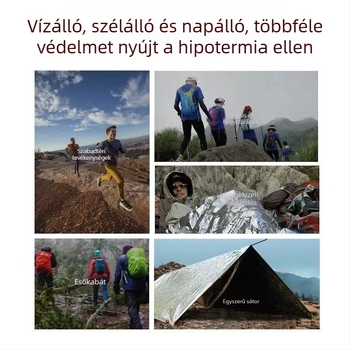 Multifunkcionális mentőmellény, földrengéshez készlet, kültéri túlélőtakaró és hőszigetelt takaró