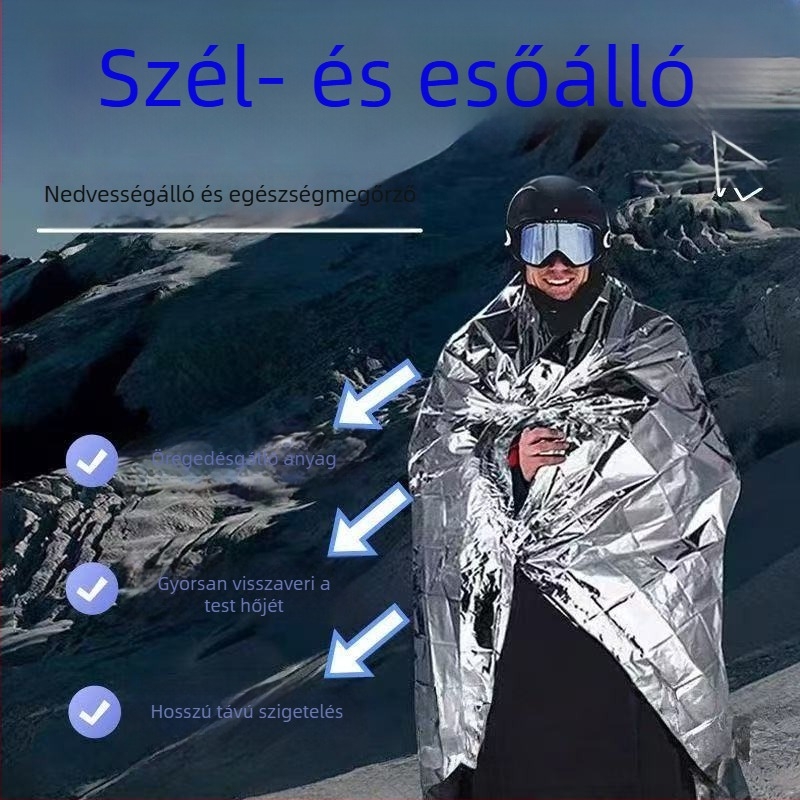 Multifunkcionális mentőmellény, földrengéshez készlet, kültéri túlélőtakaró és hőszigetelt takaró