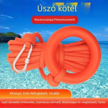 Nylon úszó mentőkötele fényvisszaverő elemekkel, vízi mentésekhez