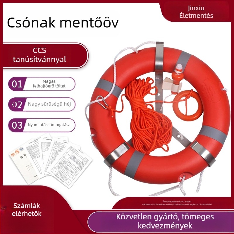CCS felnőtt műanyag habos mentőgyűrű tengeri úszáshoz és mentéshez