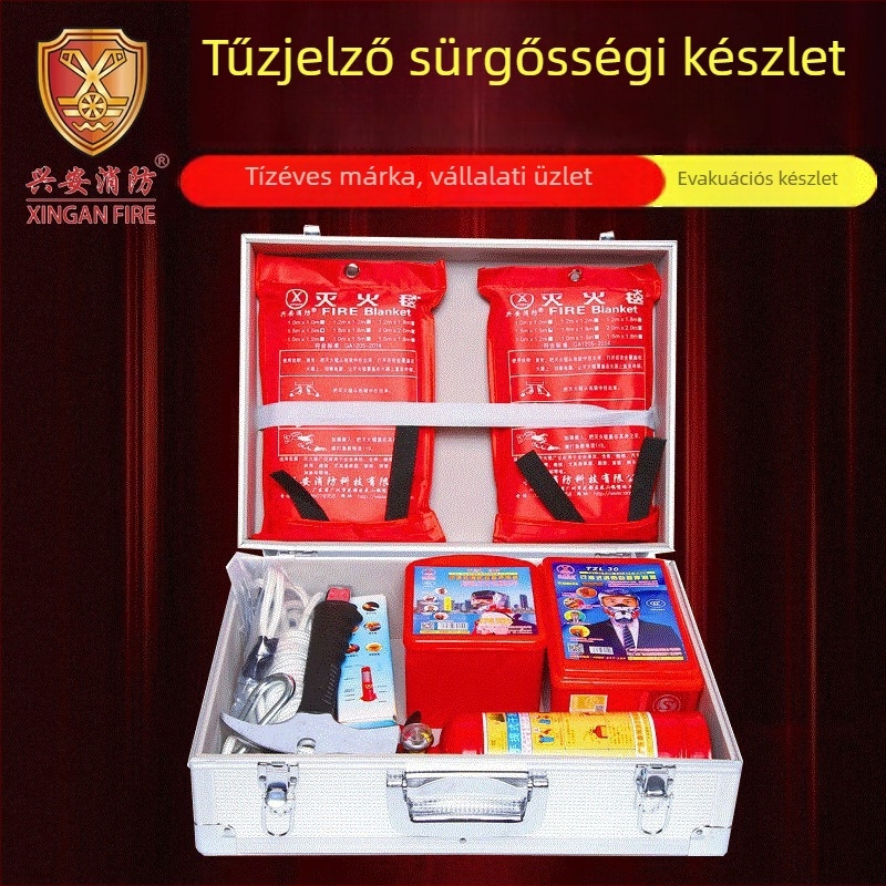 Xing'an Alumínium ötvözetű tűzvédelmi vészhelyzeti doboz – otthoni menekülőfelszerelés tárolókészlet