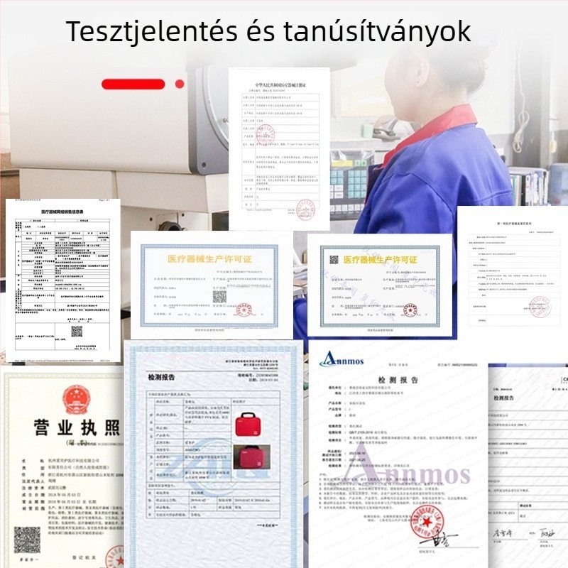 16 darabos EVA autóba szerelhető sürgősségi és kültéri túlélési készlet, angol nyelvű elsősegély-pakk