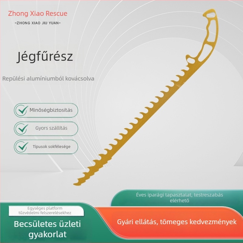 Hordozható kézi jégvágó fűrész, külső mentéshez és téli kempingezéshez