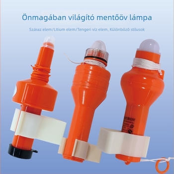 Mentőöves és mentőmellényes fény, önfénylő tengeri biztonsági fény, tengervíz-akkumulátorral és lítium-akkumulátorral