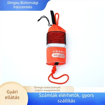 Úszó mentőkötelek tároló táska, fényvisszaverő kötéllel