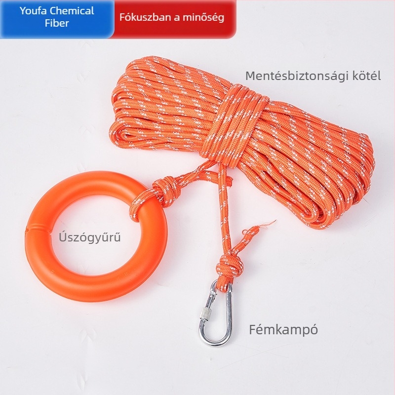 Úszó kötél vízimentéshez és vészhelyzeti dobáláshoz — életmentés árvíz esetére, vízfelületi biztonsági kötél