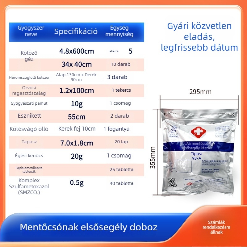 Tengeri életmentő orvosi készlet, életmentő csónak és elsősegély-készlet, CCS vízálló