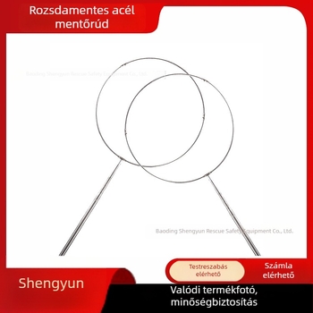 Víz mentésére szolgáló rozsdamentes acél mentőoszlop, összecsukható üreges gyűrűvel a kereséshez és mentéshez, teleszkópos többfunkciós mentőoszlop