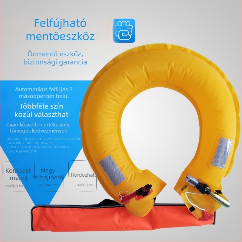 Felfújható mentőöv derékhoz, kézi és automata gyors felfúvással
