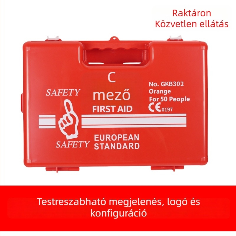 ABS elsősegély doboz, falra szerelhető és hordozható, gyár és laboratórium számára