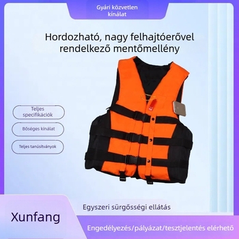 Felnőtt és gyerekeknek készült, hordozható úszó-mellény, nagy felhajtóerővel