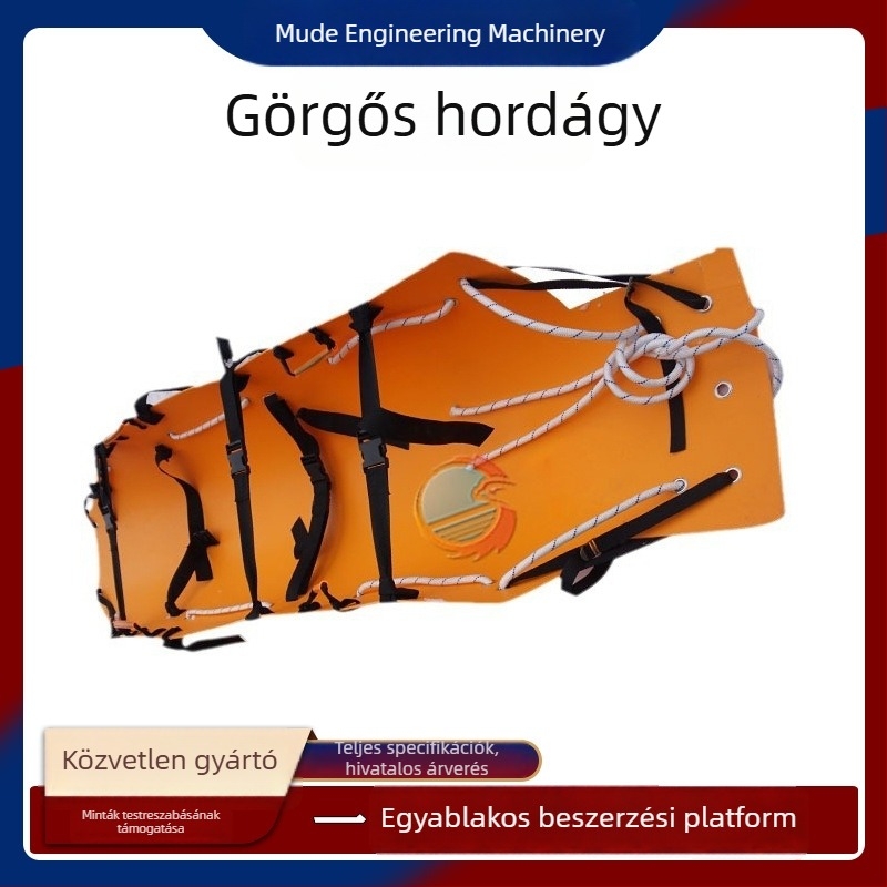 Tűzoltó mentőágy, összecsukható puha görgős hordágy, sürgősségi életmentő hordágy, multifunkcionális hordágy