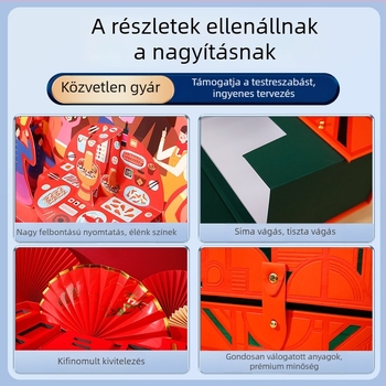 Teajándékdoboz két részes fedéllel, testreszabható csomagolás