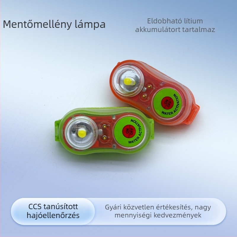 Dryd-B típusú lítium-akkumulátoros mentőmellény világítás vízi mentéshez