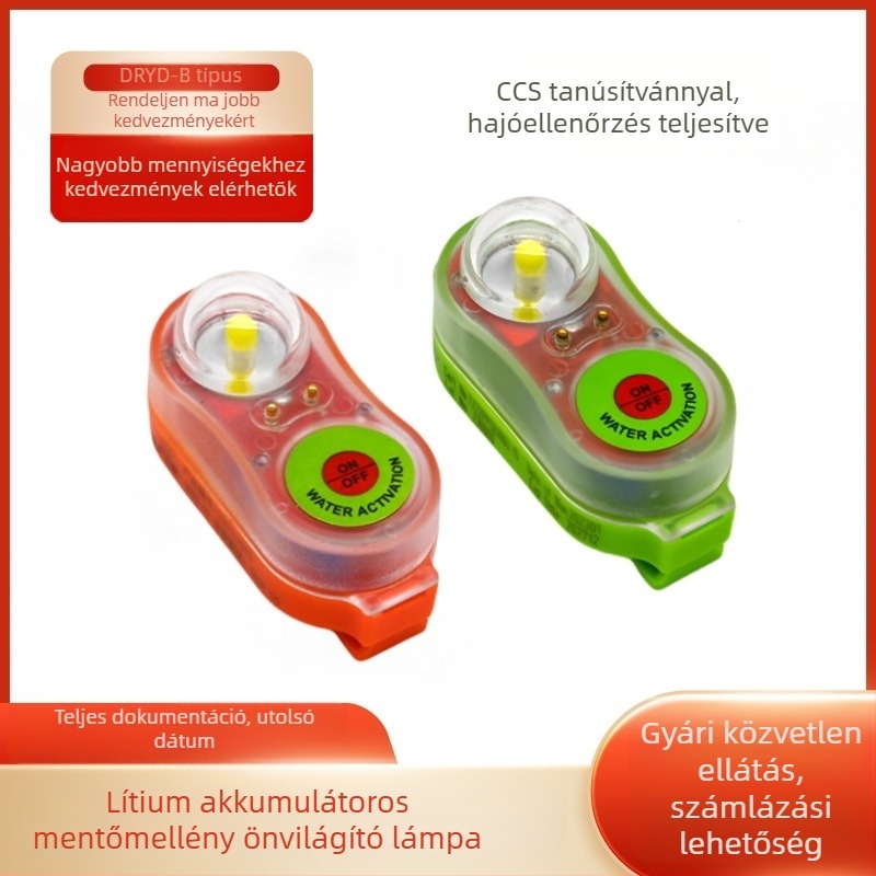 Dryd-B típusú lítium-akkumulátoros mentőmellény világítás vízi mentéshez