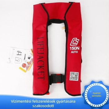 Felnőtt kézi és automata felfújható mentőmellény, nyakba rögzített típus, horgászathoz, CCS tanúsítvánnyal
