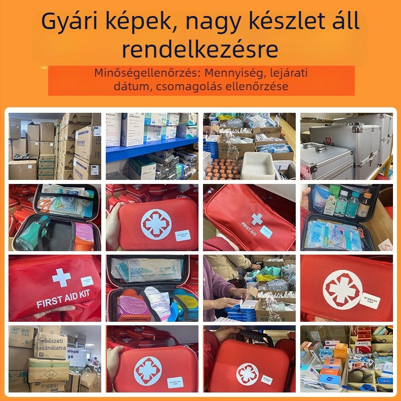 8/21 összetevőkkel testreszabott hordozható elsősegély-készlet, kültéri túlélő utazási készlet, jármű sürgősségi mentőkészlet