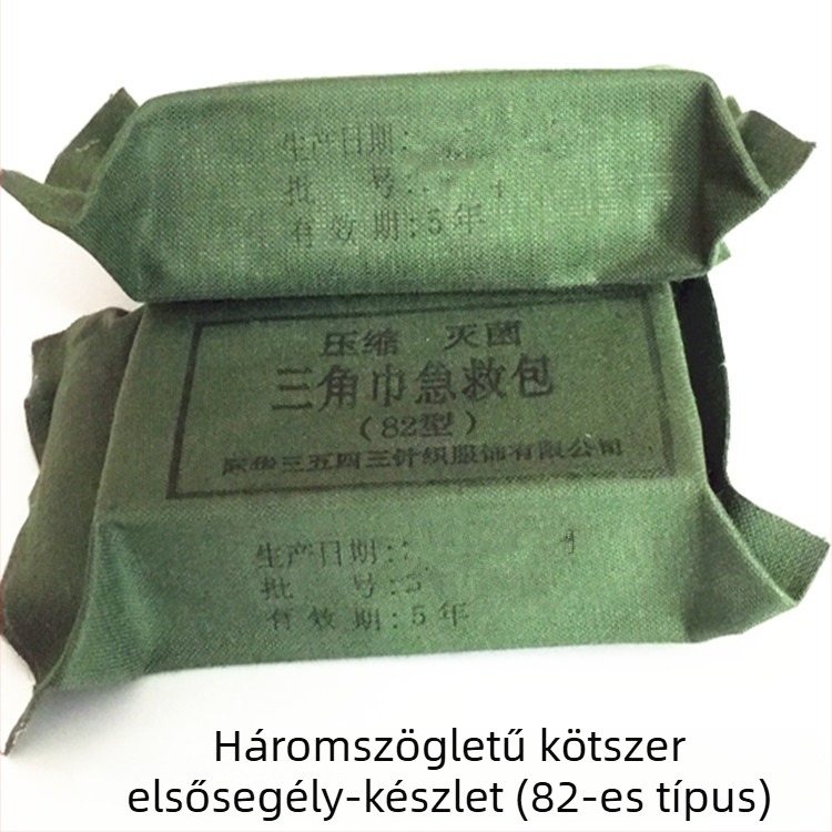 Jihua 354382 háromszögletű kötés hevederrel, 100% pamut, extra vastag, modell 82, elsősegély-képzéshez