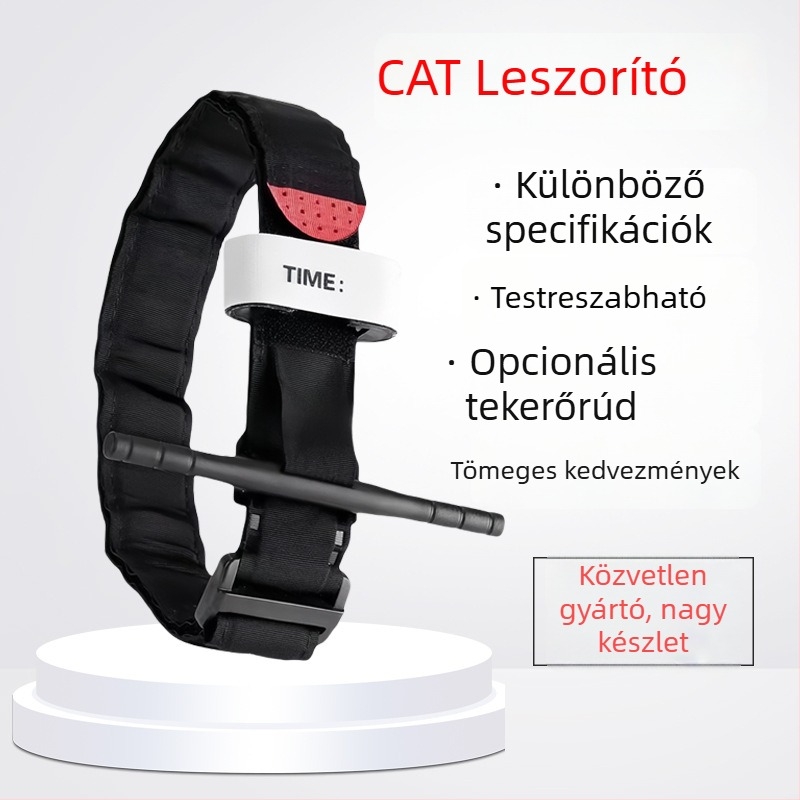 CAT egykezes taktikai turnikét sürgősségi hemostázishoz – kültéri kötszer