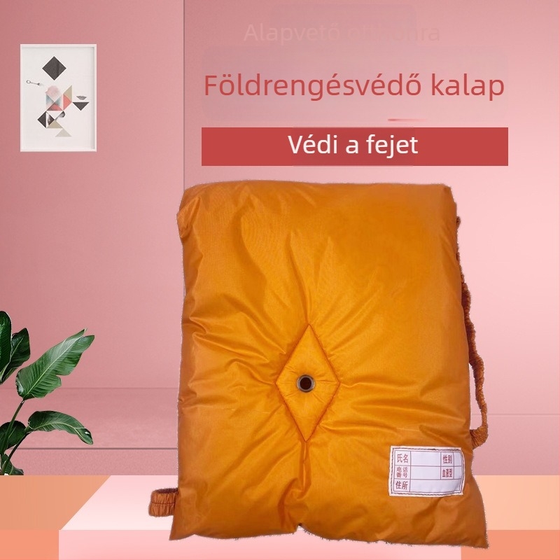 Tűzálló fejvédő kapucni, katasztrófavédelmi és földrengés elleni védelem