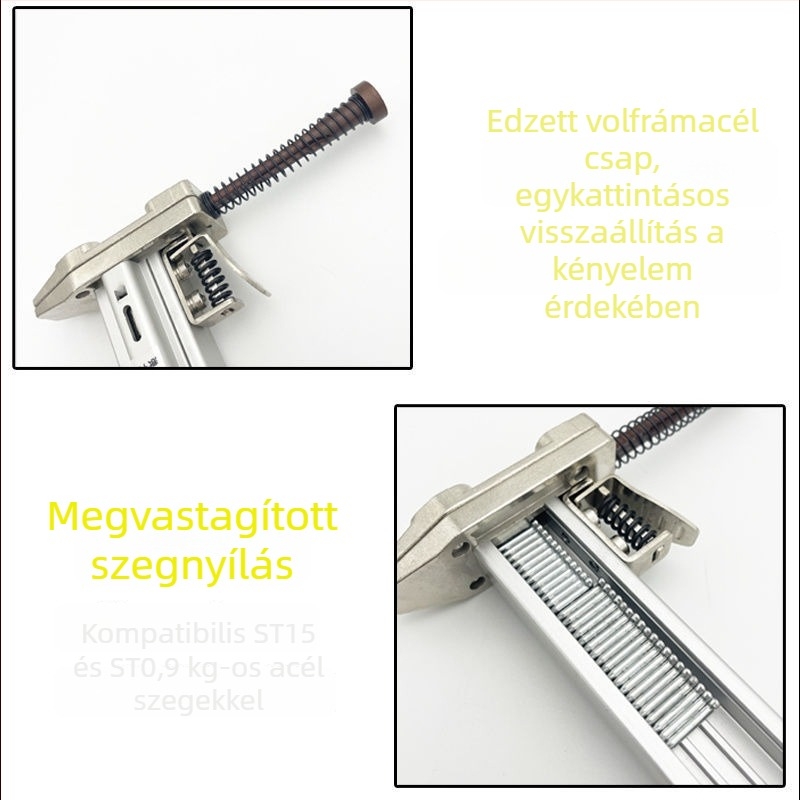 ST18 Acélszalagos szegező – kézi, félautomata eszköz kábelcsatornák cementfalakhoz történő rögítésére