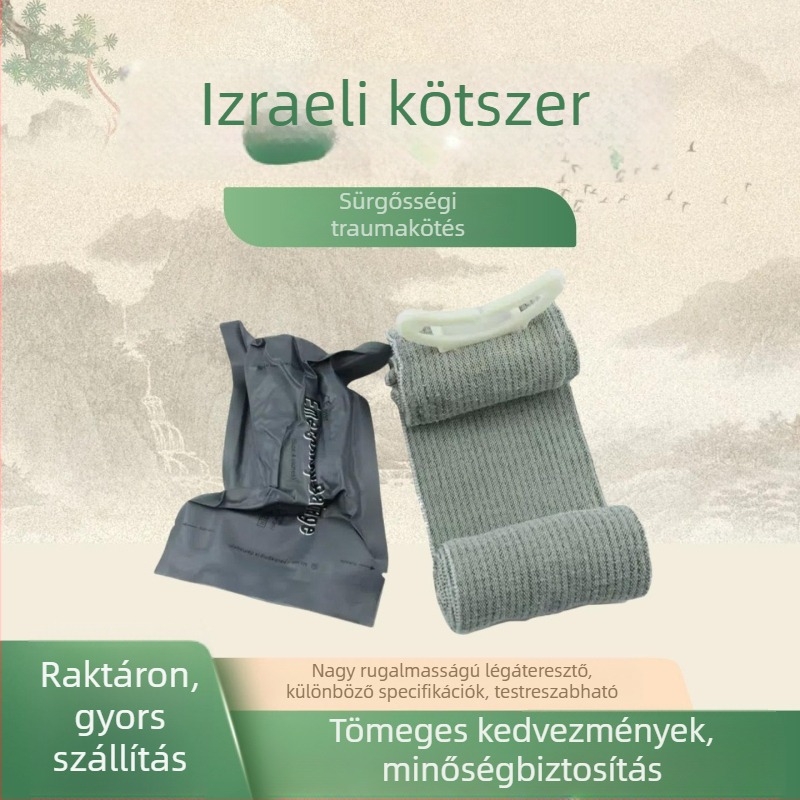 Elsősegély trauma kötés, izraeli kötés, vákuumos összenyomó rugalmas kötszer, taktikai rugalmas kötés
