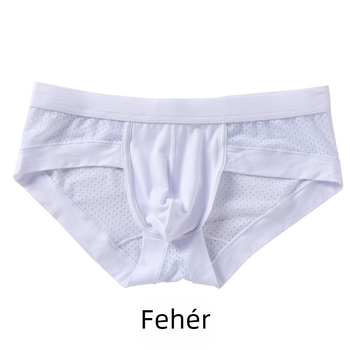 Férfi modal alsónemű hálós mintával, középmagas derék, EU/US szabás