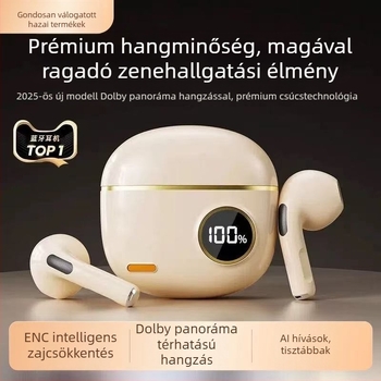 2026-os vezeték nélküli Bluetooth fülhallgatók hosszú akkumulátor-élettartammal, egész napos kényelemmel, zajcsökkentés, Android-kompatibilisek, sportos retro stílusú