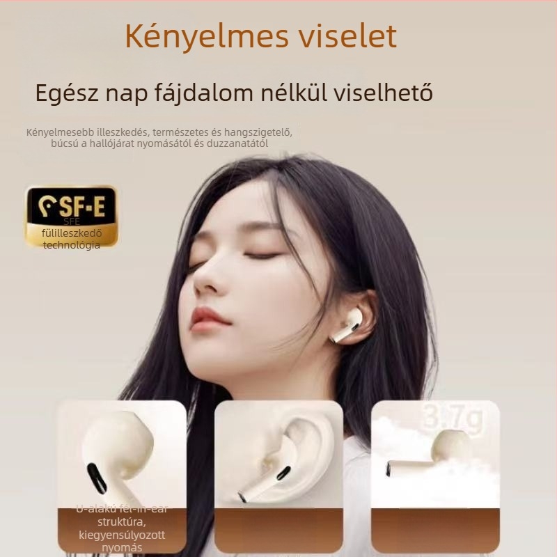 2026-os vezeték nélküli Bluetooth fülhallgatók hosszú akkumulátor-élettartammal, egész napos kényelemmel, zajcsökkentés, Android-kompatibilisek, sportos retro stílusú