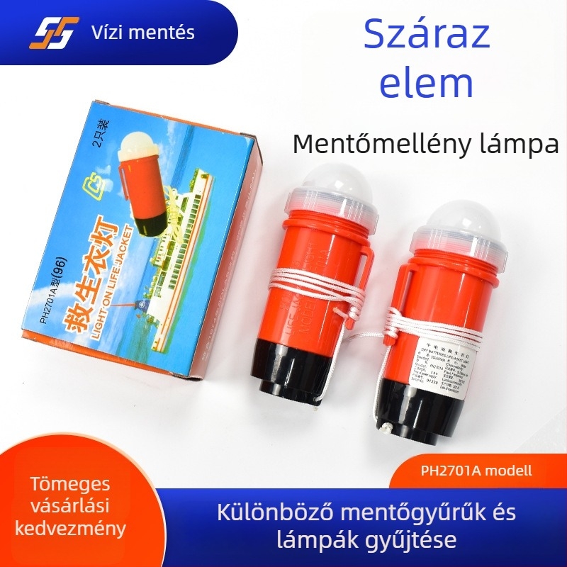 PH2701A Modell 96 Száraz elemű mentőmellény világító lámpa éjszakai jelzéshez, tengeri használatra