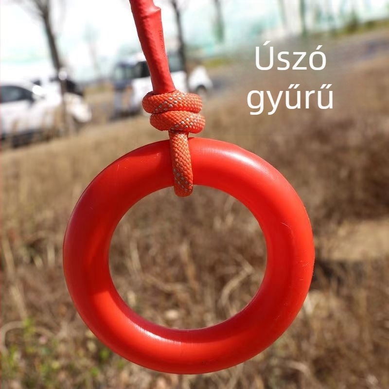 Szabadban használható mentőkötele, fényvisszaverő, felszínre úszó kötél merülésekhez és uszodákhoz, 6 mm-es kötél egy karabínerrel
